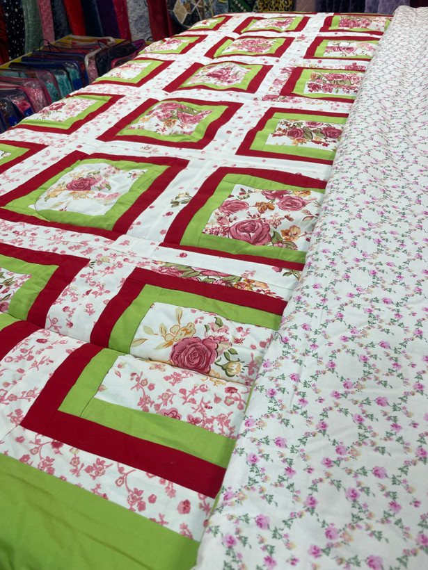 روتختی تک نفره تیکه دوزی کامل نخی جنس عالی و درجه یک از برند کاندیش