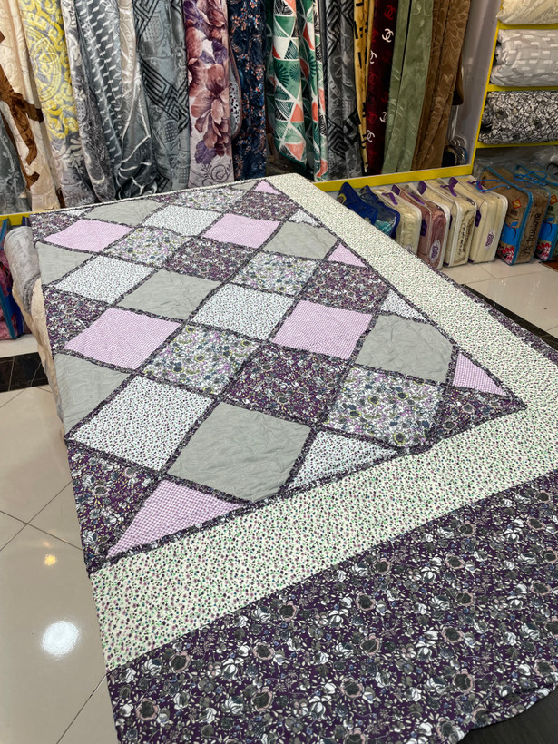 ✨ روتختی چهل تیکه سه تکه | ترکیبی از هنر، رنگ و راحتی برای خواب دلنشین دونفره از برند کاندیش✨